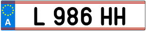 Trailer License Plate